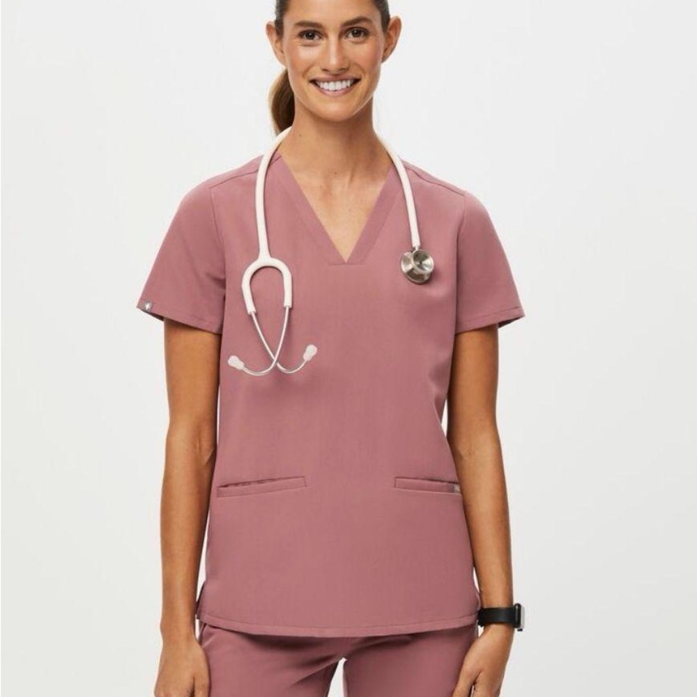 Figs scrub SET casma top yola bottom XS - mauve